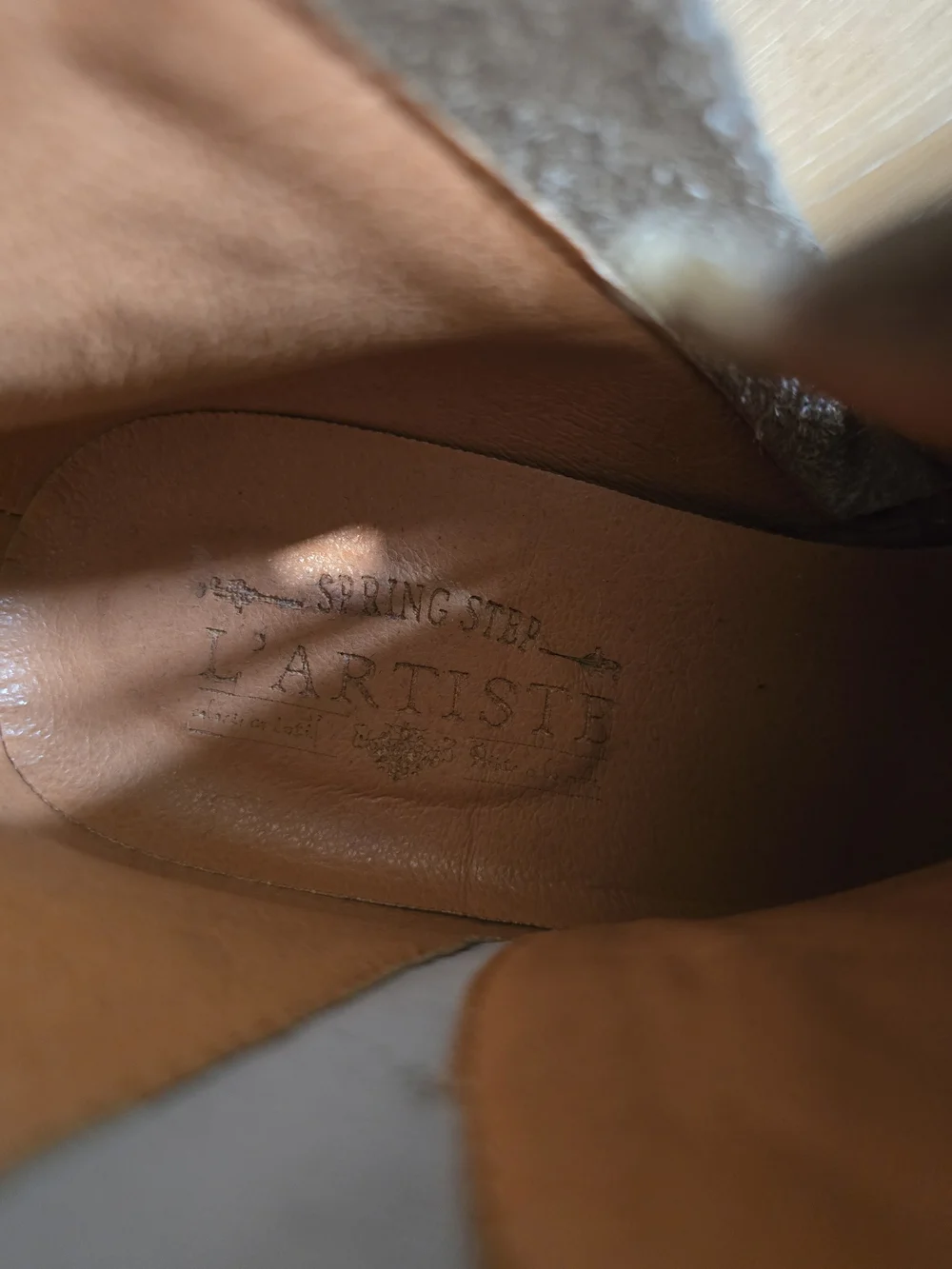 Olive Green & Brown Leather Floral Appliqué Ankle Booties